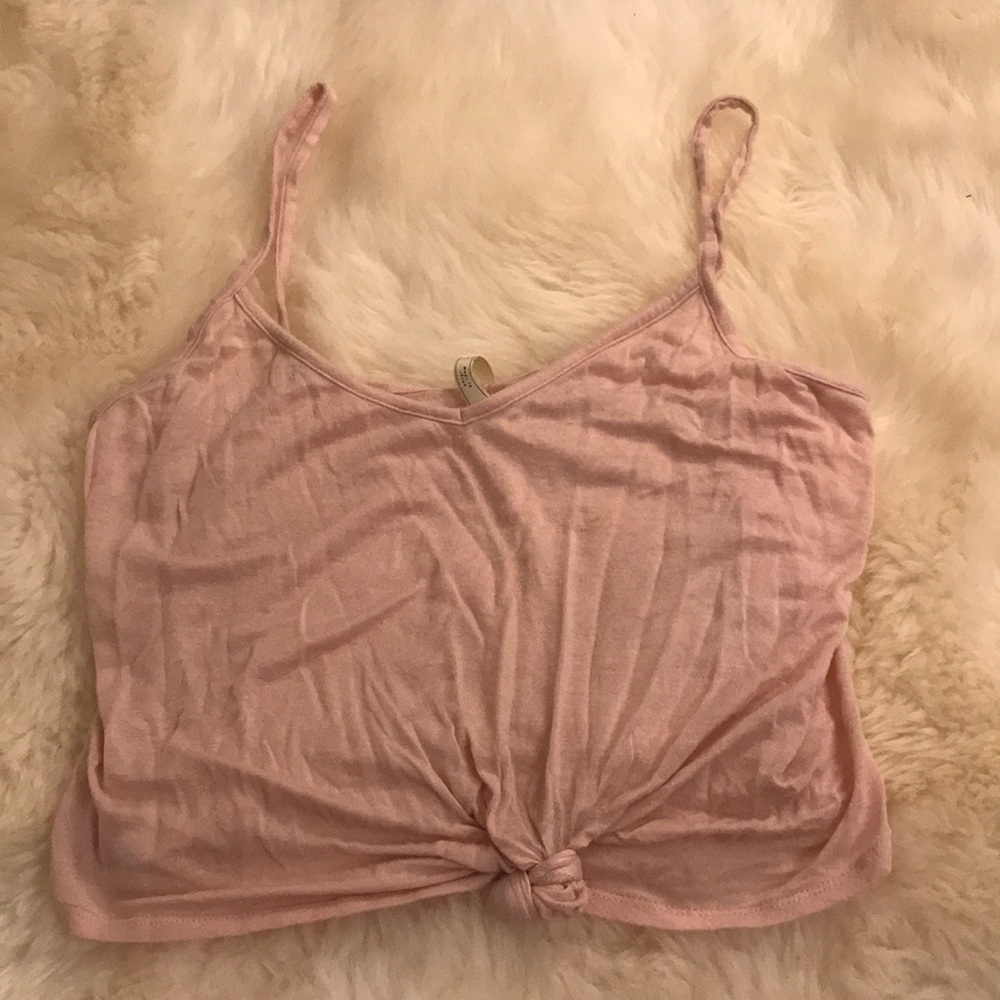 Pre-knotted crop top